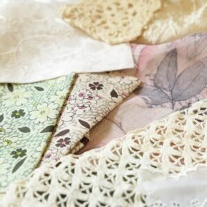 RoseMiu's House Eko-ompelimo taustakuva kierrätettyjä kankaita